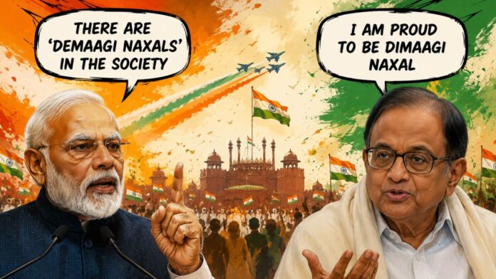 PM Modi’s dimaagi Naxal remark sparks Opposition outrage and a satirical comparison with instant Maggi Masala politics.